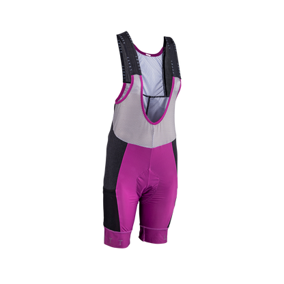 Cuissard à bretelles MTB Endurance 5.0 - Femmes  - Mauve